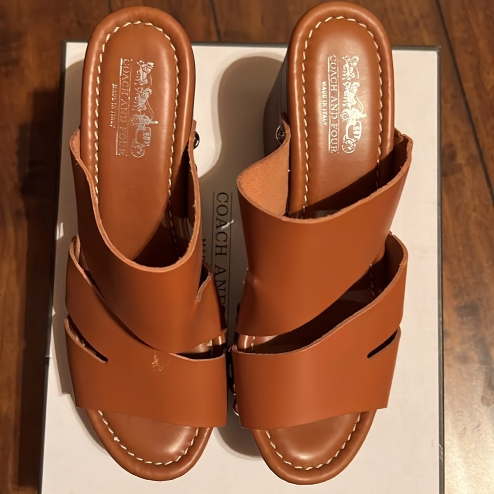 Coach and Four Wedges . Made in Italy .